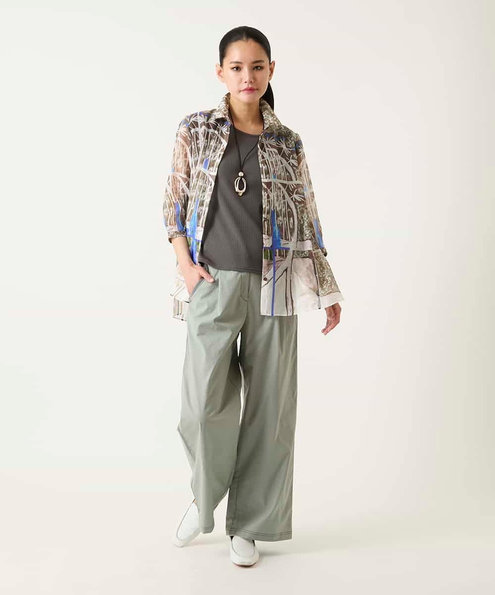 REKGE80098 HIROKO BIS(ヒロコ ビス) キャップスリーブデザインカットソー ベージュ