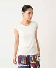 REKGE80098 HIROKO BIS(ヒロコ ビス) キャップスリーブデザインカットソー ホワイト