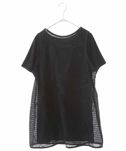 REKGJ02190 HIROKO BIS 【洗える】デザインメッシュタンクトップ&Tシャツセット
