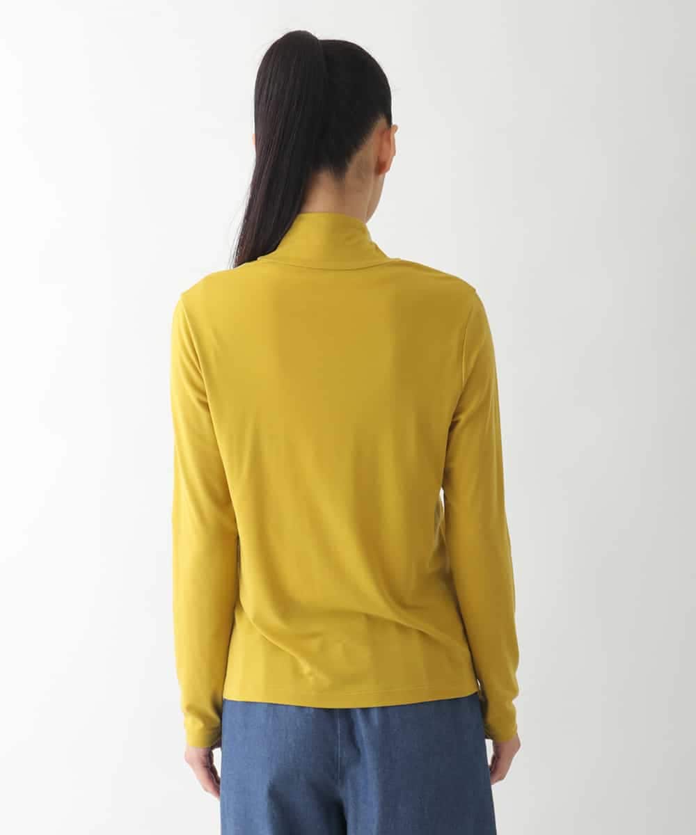 REKJB70160 HIROKO BIS(ヒロコ ビス) 配色ラインハイネックインナートップ イエロー