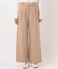 RELAV77190 HIROKO BIS(ヒロコ ビス) 2WAYストレッチストレートワイドパンツ ベージュ