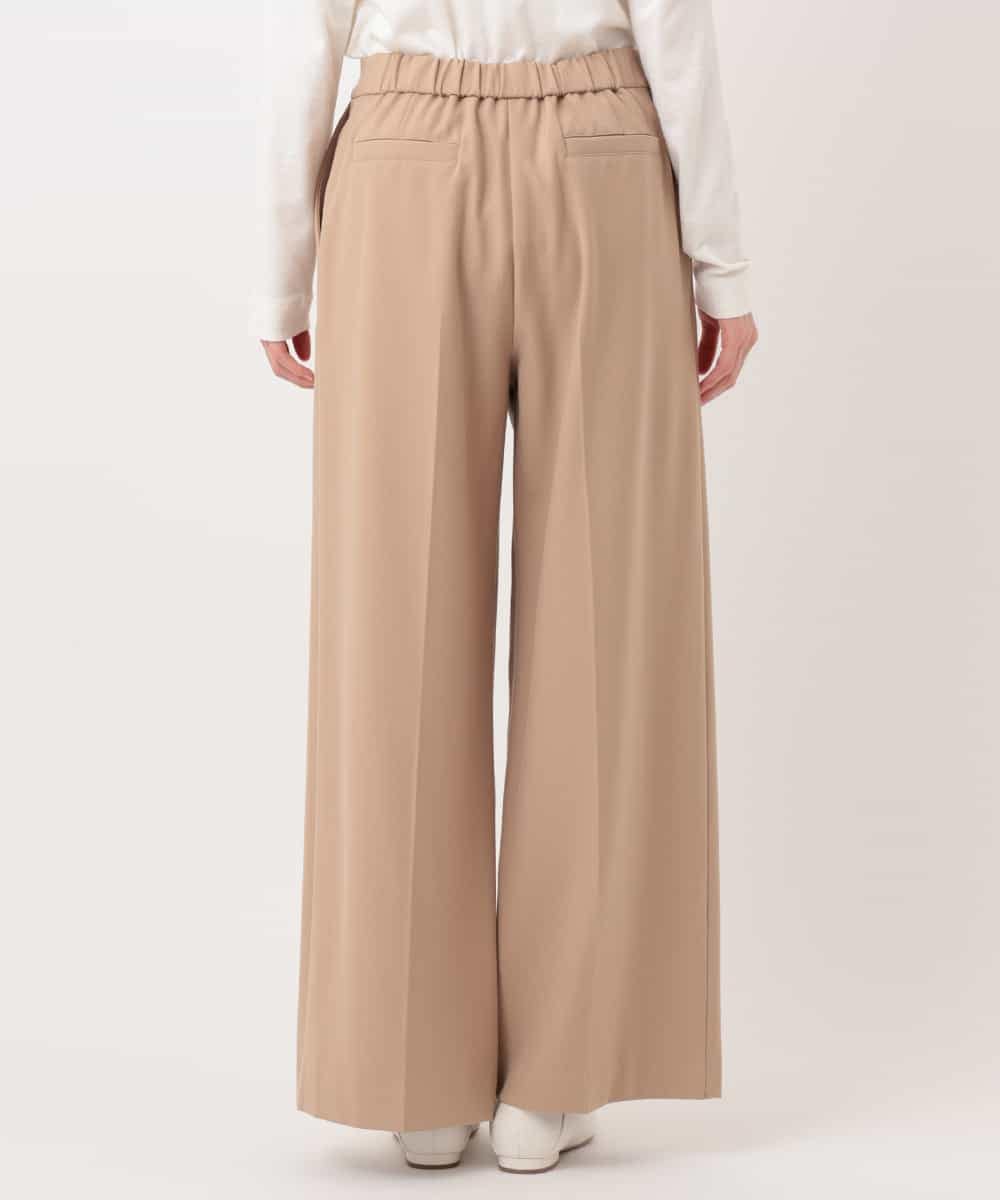 RELAV77190 HIROKO BIS(ヒロコ ビス) 2WAYストレッチストレートワイドパンツ ベージュ