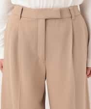 RELAV77190 HIROKO BIS(ヒロコ ビス) 2WAYストレッチストレートワイドパンツ ベージュ