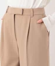 RELAV77190 HIROKO BIS(ヒロコ ビス) 2WAYストレッチストレートワイドパンツ ベージュ