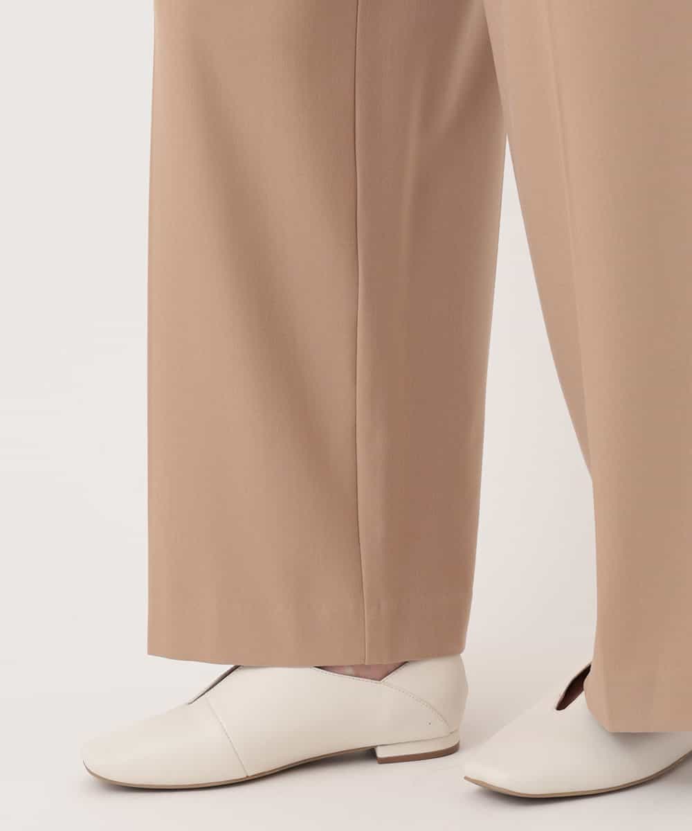 RELAV77190 HIROKO BIS(ヒロコ ビス) 2WAYストレッチストレートワイドパンツ ベージュ