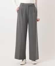 RELAV77190 HIROKO BIS(ヒロコ ビス) 2WAYストレッチストレートワイドパンツ ベージュ