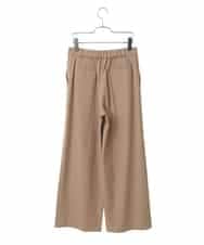 RELAV77190 HIROKO BIS(ヒロコ ビス) 【洗える】2WAYストレッチストレートワイドパンツ ベージュ