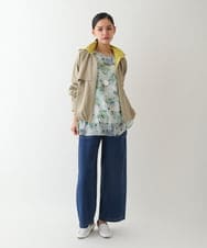 RELDA67230 HIROKO BIS(ヒロコ ビス) 二重織りガーゼデニムパンツ ネイビー