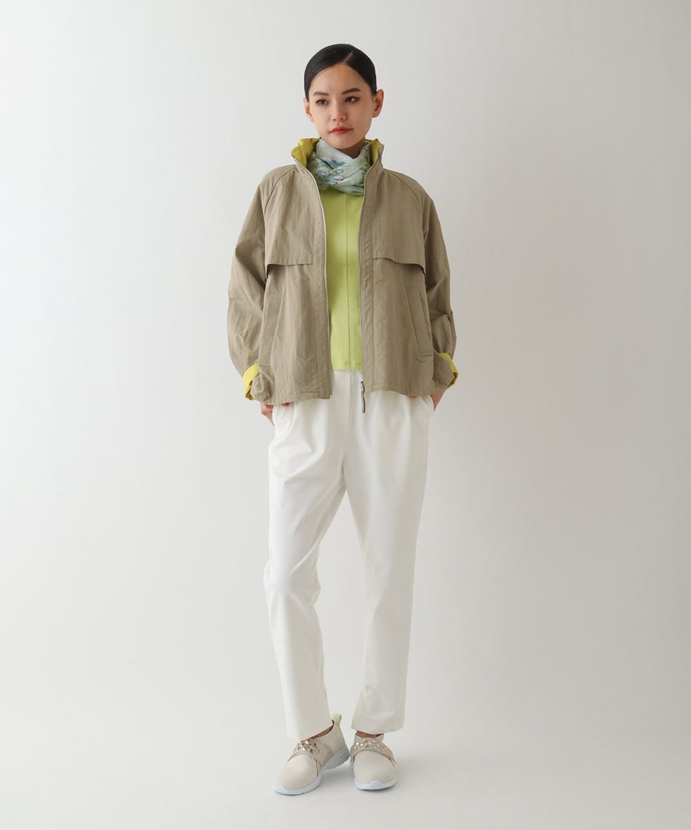 RELDA80230 HIROKO BIS(ヒロコ ビス) ベンツスリットクロップドパンツ グリーン