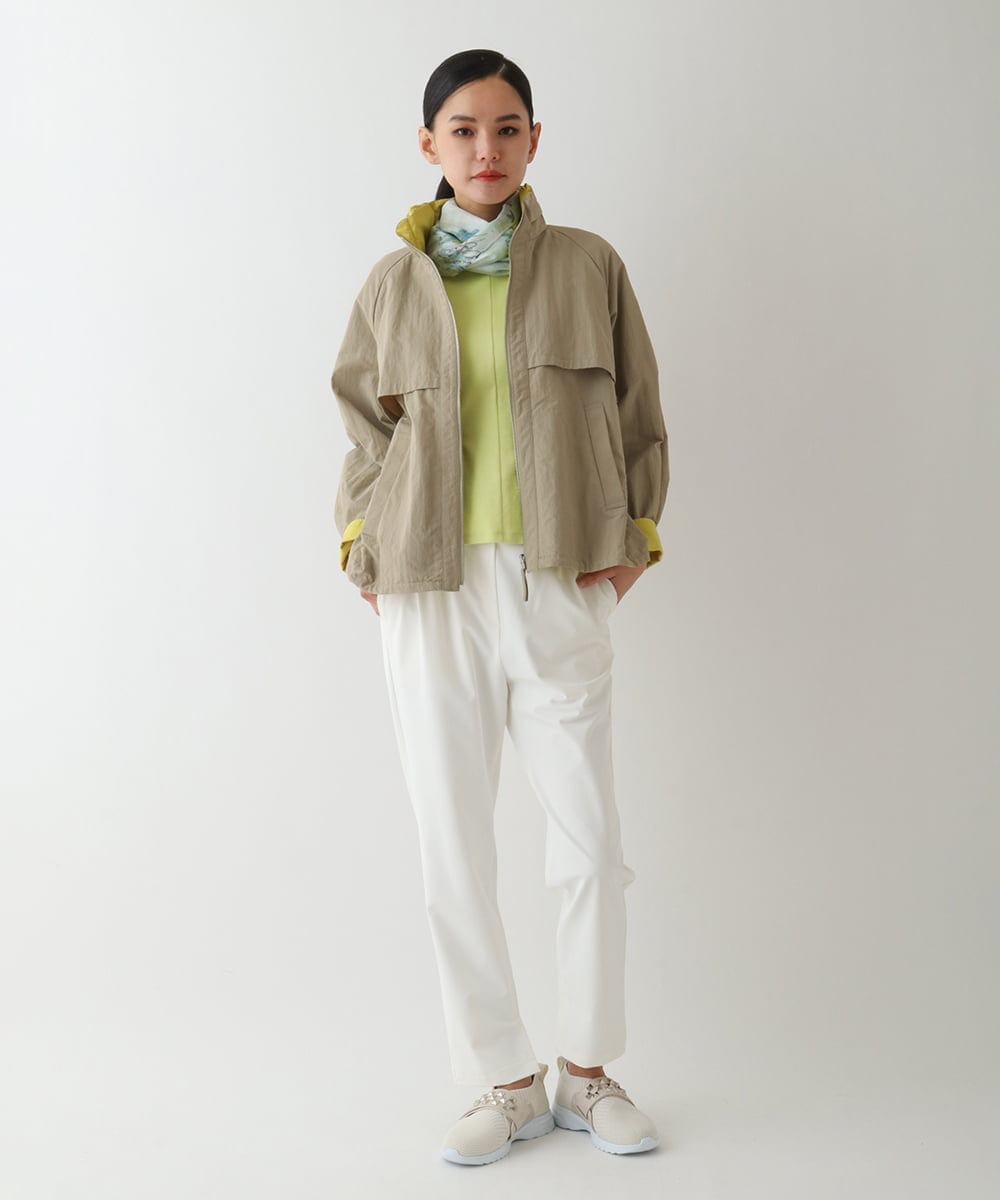 RELDA80230 HIROKO BIS(ヒロコ ビス) ベンツスリットクロップドパンツ グリーン