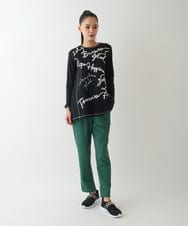 RELDA80230 HIROKO BIS(ヒロコ ビス) ベンツスリットクロップドパンツ グリーン