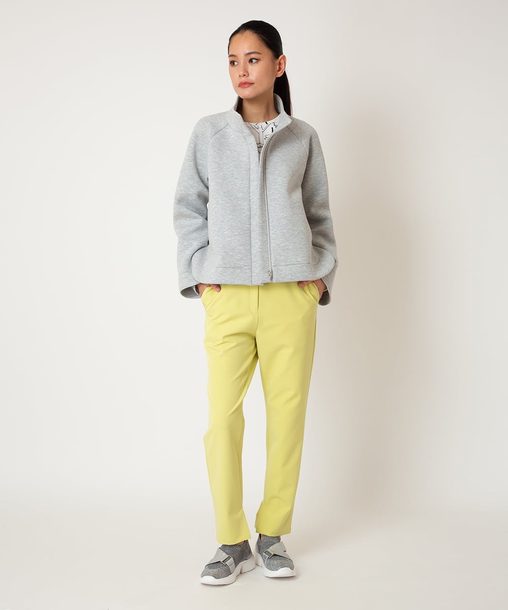 RELDD81170 HIROKO BIS(ヒロコ ビス) 【先行予約】サイドベンツストレッチクロップドパンツ イエロー