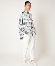 RELDD81170 HIROKO BIS(ヒロコ ビス) 【先行予約】サイドベンツストレッチクロップドパンツ イエロー