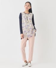 RELDD81170 HIROKO BIS(ヒロコ ビス) サイドベンツストレッチクロップドパンツ イエロー