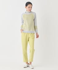 RELDD81170 HIROKO BIS(ヒロコ ビス) サイドベンツストレッチクロップドパンツ イエロー