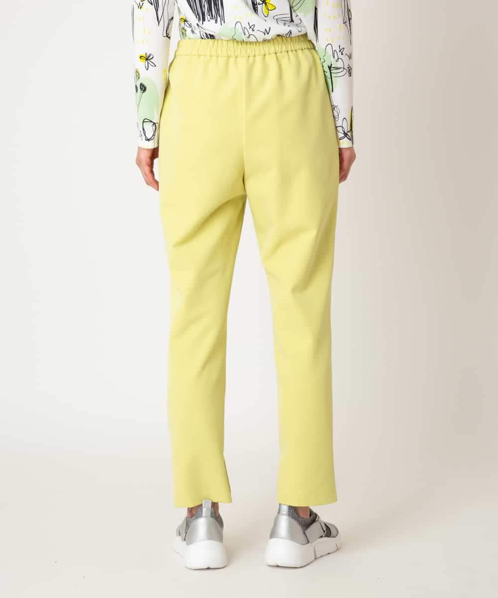 RELDD81170 HIROKO BIS(ヒロコ ビス) 【先行予約】サイドベンツストレッチクロップドパンツ イエロー