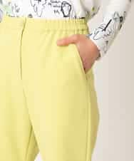 RELDD81170 HIROKO BIS(ヒロコ ビス) 【先行予約】サイドベンツストレッチクロップドパンツ イエロー
