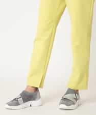 RELDD81170 HIROKO BIS(ヒロコ ビス) 【先行予約】サイドベンツストレッチクロップドパンツ イエロー