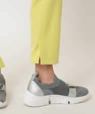 RELDD81170 HIROKO BIS(ヒロコ ビス) 【先行予約】サイドベンツストレッチクロップドパンツ イエロー