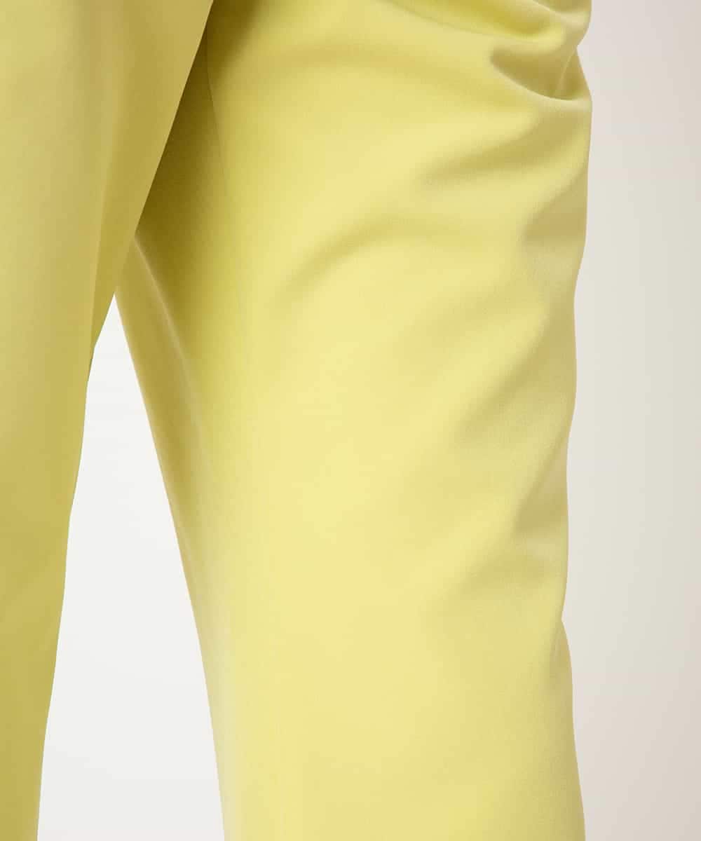 RELDD81170 HIROKO BIS(ヒロコ ビス) 【先行予約】サイドベンツストレッチクロップドパンツ イエロー