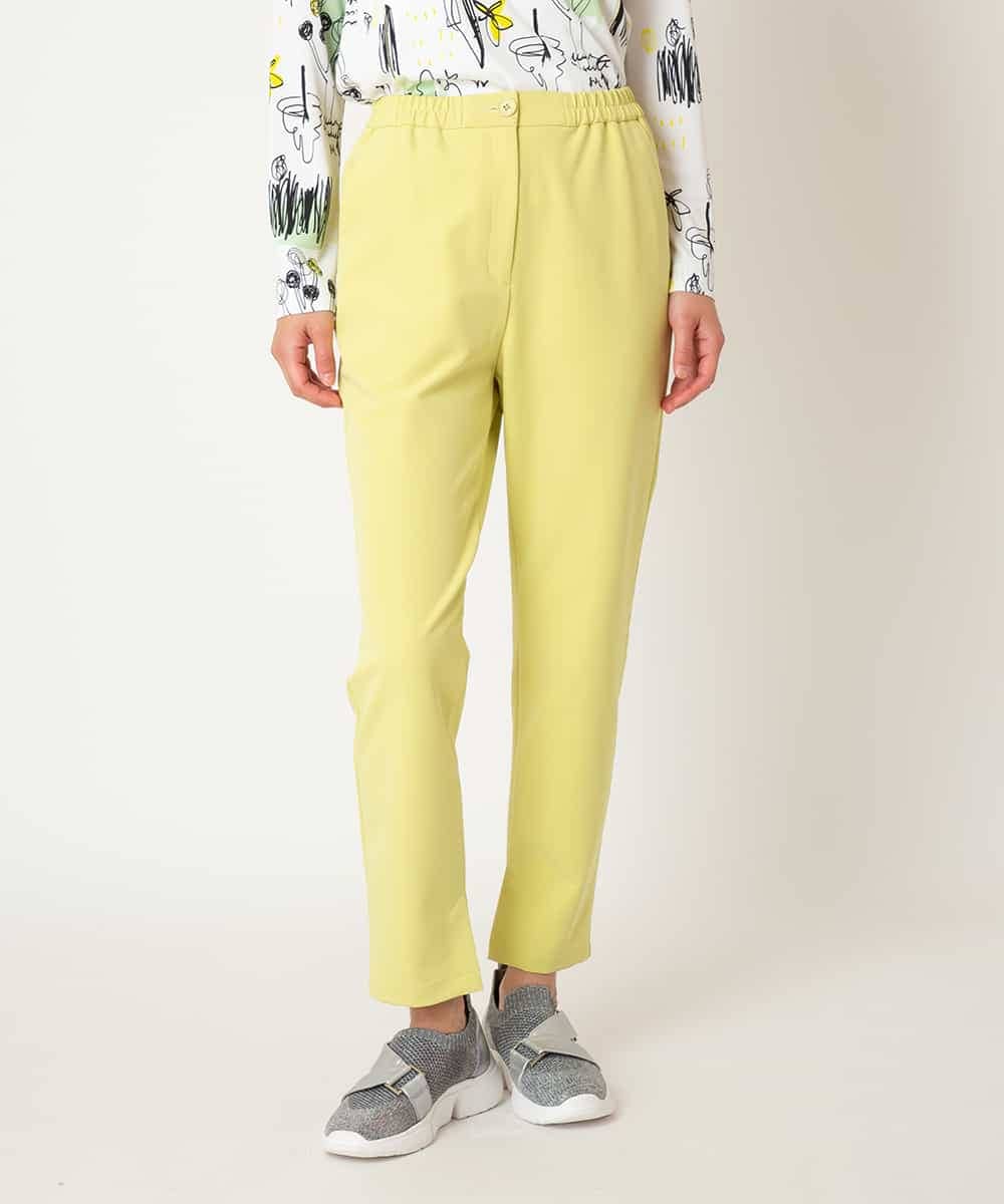 RELDD81170 HIROKO BIS(ヒロコ ビス) 【先行予約】サイドベンツストレッチクロップドパンツ イエロー