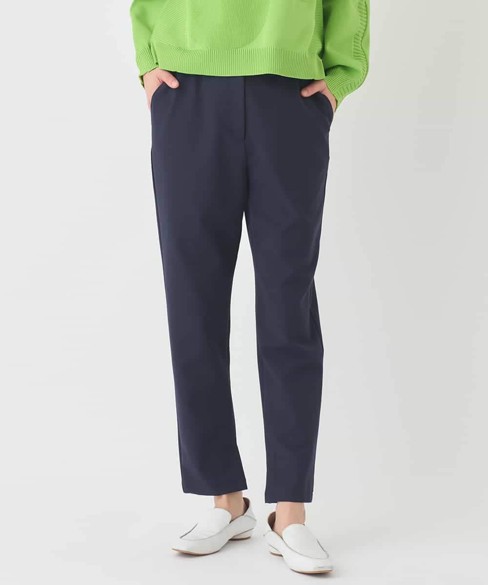 RELDD81170 HIROKO BIS(ヒロコ ビス) サイドベンツストレッチクロップドパンツ ネイビー