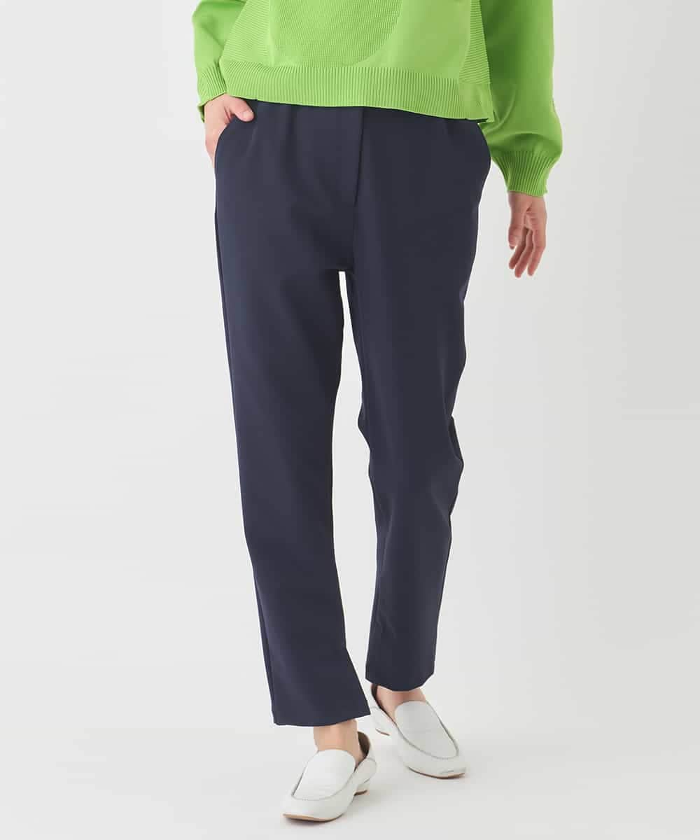 RELDD81170 HIROKO BIS(ヒロコ ビス) サイドベンツストレッチクロップドパンツ ネイビー