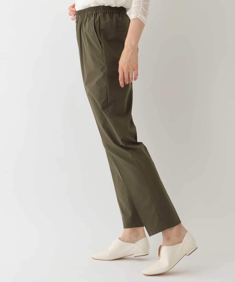 RELDS72190 HIROKO BIS(ヒロコ ビス) 【洗える】ストレッチタフタシルエットパンツ カーキ