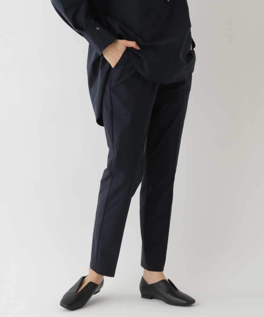 RELDS72190 HIROKO BIS(ヒロコ ビス) 【洗える】ストレッチタフタシルエットパンツ ネイビー