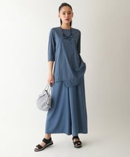RELGA66230 HIROKO BIS(ヒロコ ビス) 【接触冷感/UVカット/吸汗速乾】リラックスワイドパンツ /洗濯機で洗える ブラック