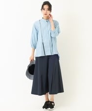 RELGQ80230 HIROKO BIS(ヒロコ ビス) 【洗濯機で洗える】ナイロンストレッチスカーチョ ネイビー