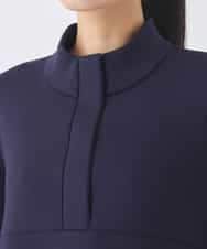 REPDD53360 HIROKO BIS(ヒロコ ビス) 異素材MIXジャージーワンピース ネイビー