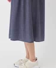 REPDD53360 HIROKO BIS(ヒロコ ビス) 異素材MIXジャージーワンピース ネイビー