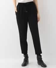 REQAM08170 HIROKO BIS(ヒロコ ビス) 【洗濯機で洗える/日本製】センタープレスイージーパンツ ブラック