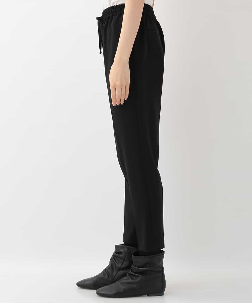 REQAM08170 HIROKO BIS(ヒロコ ビス) 【洗濯機で洗える/日本製】センタープレスイージーパンツ ブラック