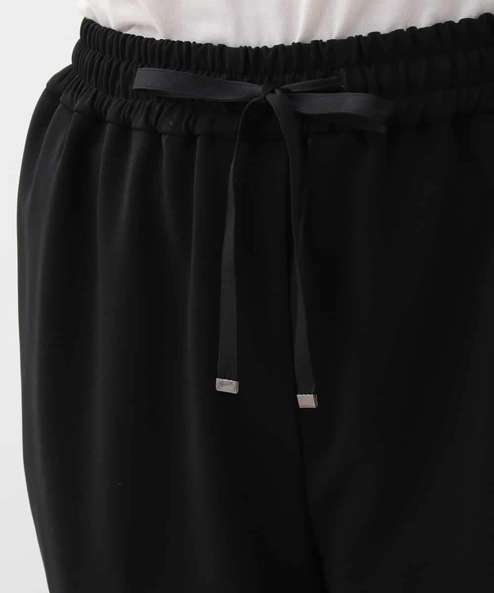 REQAM08170 HIROKO BIS(ヒロコ ビス) 【洗濯機で洗える/日本製】センタープレスイージーパンツ ブラック