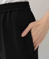 REQAM08170 HIROKO BIS(ヒロコ ビス) 【洗濯機で洗える/日本製】センタープレスイージーパンツ ブラック