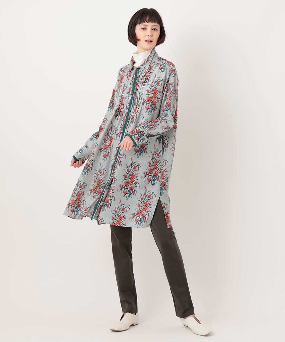 REQAV80150 HIROKO BIS(ヒロコ ビス) ストレッチスリムデザインパンツ カーキ