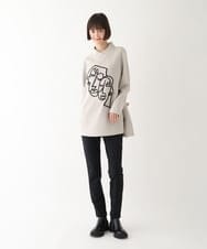 REQAV81150 HIROKO BIS(ヒロコ ビス) ストレッチスリムシルエットパンツ /裏起毛 /洗濯機で洗える カーキ