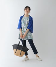 REQGT85150 HIROKO BIS(ヒロコ ビス) 【洗濯機で洗える】ストレートストレッチパンツ ネイビー