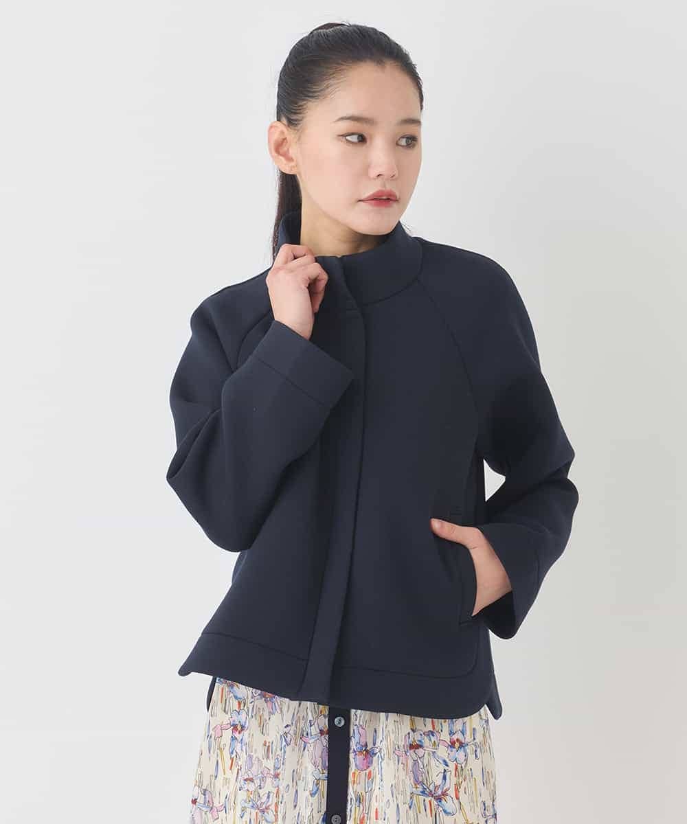RETDD50330 HIROKO BIS(ヒロコ ビス) ラウンドヘムショートブルゾン ネイビー