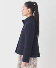 RETDD50330 HIROKO BIS(ヒロコ ビス) ラウンドヘムショートブルゾン ネイビー