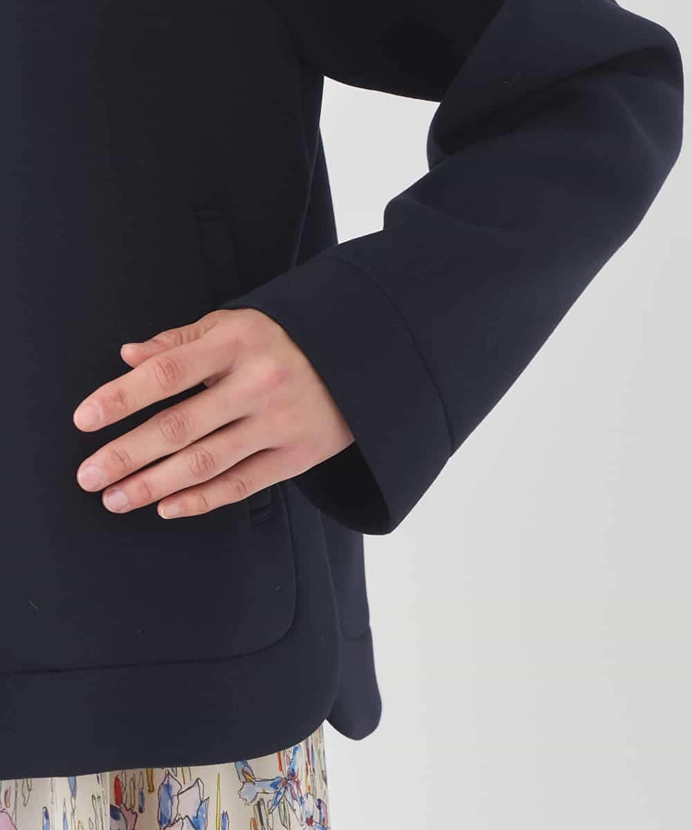 RETDD50330 HIROKO BIS(ヒロコ ビス) ラウンドヘムショートブルゾン ネイビー