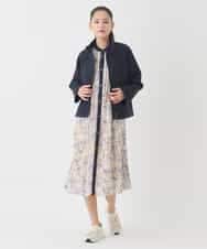 RETDD50330 HIROKO BIS(ヒロコ ビス) ラウンドヘムショートブルゾン ネイビー