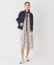 RETDD50330 HIROKO BIS(ヒロコ ビス) ラウンドヘムショートブルゾン ネイビー