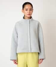 RETDD50330 HIROKO BIS(ヒロコ ビス) 【先行予約】ラウンドヘムショートブルゾン ライトグレー