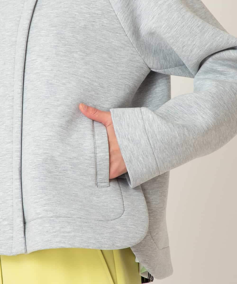 RETDD50330 HIROKO BIS(ヒロコ ビス) 【先行予約】ラウンドヘムショートブルゾン ライトグレー