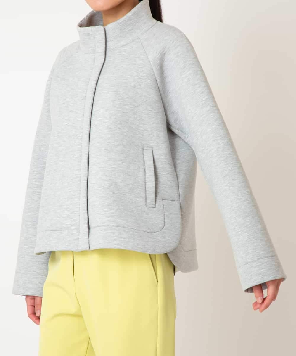 RETDD50330 HIROKO BIS(ヒロコ ビス) 【先行予約】ラウンドヘムショートブルゾン ライトグレー