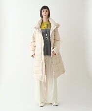 REUAW81490 HIROKO BIS(ヒロコ ビス) シレータフタロングダウンコート ベージュ