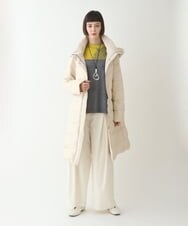 REUAW81490 HIROKO BIS(ヒロコ ビス) シレータフタロングダウンコート ベージュ